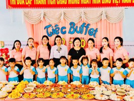 BỮA TIỆC BUFFET "GỬI LỜI YÊU THUƠNG" CHÀO MỪNG NGÀY 20/10 CỦA TRƯỜNG MẦM NON KỲ PHƯƠNG !