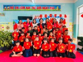 HOẠT ĐỘNG CHÀO MỪNG NGÀY GIẢI PHÓNG MIỀN NAM 30/4 VÀ QUỐC TẾ LAO ĐỘNG 1/5 CỦA CÔ VÀ TRẺ TRƯỜNG MẦM NON KỲ PHƯƠNG!