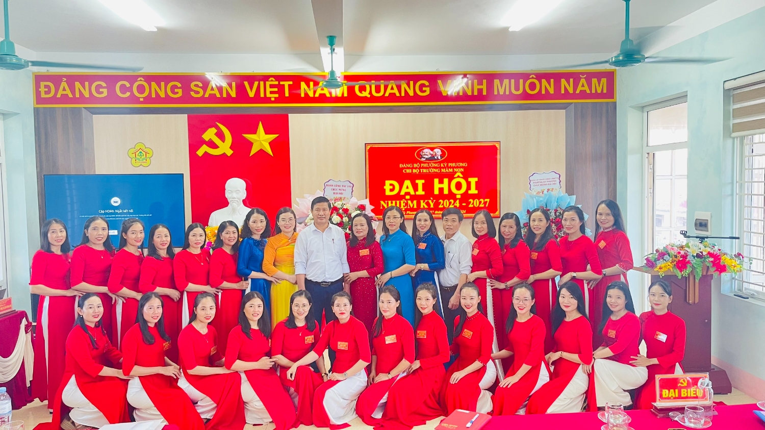 ĐẠI HỘI CHI BỘ TRƯỜNG MẦM NON KỲ PHƯƠNG NHIỆM KỲ 2024 - 2027!