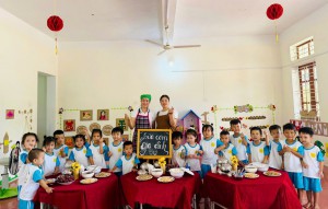 TRƯỜNG MẦM NON KỲ PHƯƠNG TỔ CHỨC “BỮA CƠM GIA ĐÌNH” CHO TRẺ MẪU GIÁO