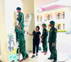 CÔNG TÁC KHĂC PHỤC SAU CƠN BÃO SỐ 10 CỦA TRƯỜNG MẦM NON KỲ PHƯƠNG