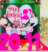 CÔNG TÁC TRANG TRÍ CHÀO MỪNG NGÀY NHÀ GIÁO VIỆT NAM 20/11 TẠI TRƯỜNG MẦM NON KỲ PHƯƠNG