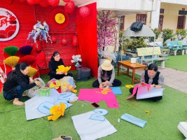 TRƯỜNG MẦM NON KỲ PHƯƠNG TÍCH CỰC TRANG TRÍ CHÀO XUÂN 2026!