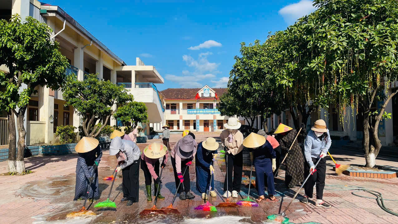 CÔNG TÁC PHỐI HỢP PHỤ HUYNH LAO ĐỘNG TẠO MÔI TRƯỜNG SẴN SÀNG BƯỚC VÀO NĂM HỌC MỚI 2025-2026 CỦA TRƯỜNG MẦM NON KỲ PHƯƠNG!