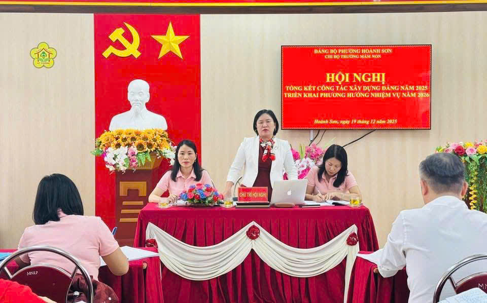 CHI BỘ TRƯỜNG MẦM NON KỲ PHƯƠNG TỔ CHỨC HỘI NGHỊ TỔNG KẾT CÔNG TÁC XÂY DỰNG ĐẢNG NĂM 2025 –  TRIỂN KHAI PHƯƠNG HƯỚNG, NHIỆM VỤ 2026!